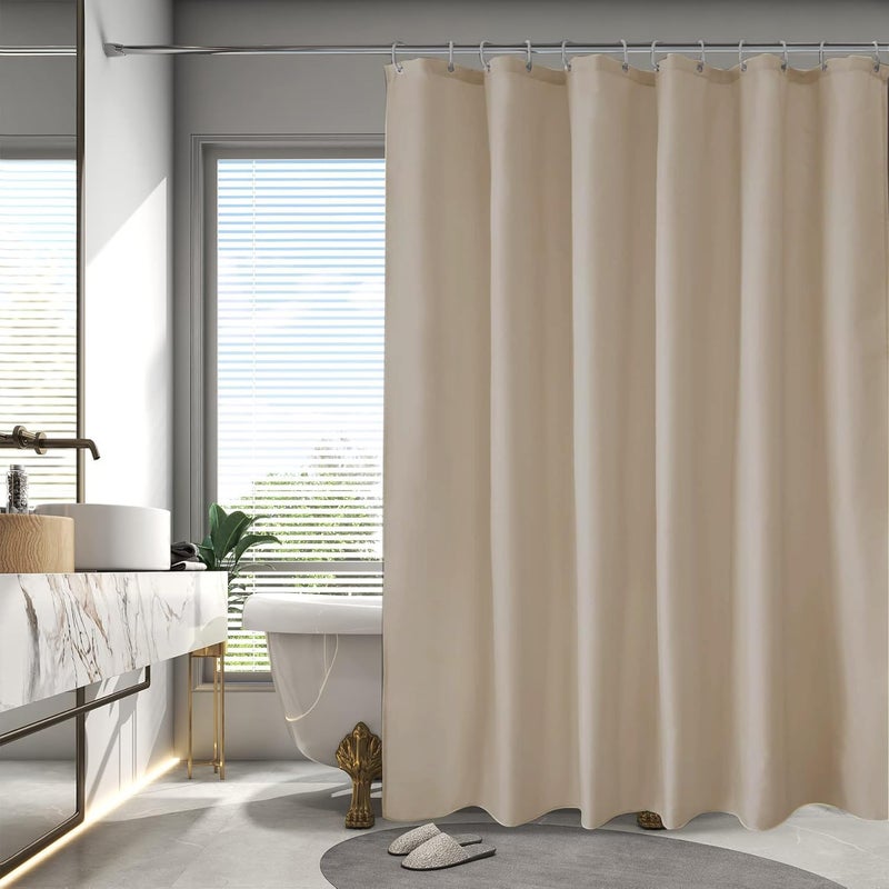 LLSCL Fabric Shower Curtain Liner with Magnets, Waterproof Hotel Quality, 72 x 72 Machine Washable - Image 1